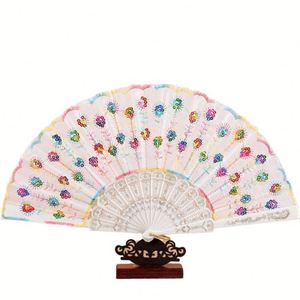 Ventas Calientes: Abanicos de Mano Personalizados de Una Sola Capa con Diseño de Pirámide, Ecológicos, Plegables, con Técnica de Estampado en Caliente y Diseño Hueco Pintado - Product Image 1