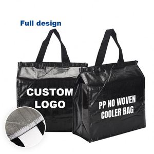 Free Sample Custom Logo Promotional Reusable Thermal Insulation <b>Bag</b> Wholesale <b>Small</b> Non Woven Insulated Lunch <b>Cooler</b> <b>Bag</b> for - Product Image 3