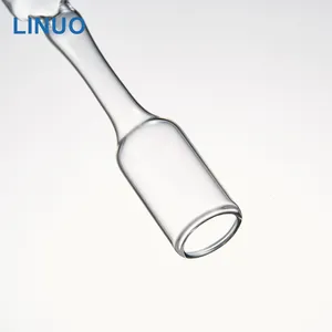 Shandong Linuo หลอดแก้วเครื่องสำอางทางการแพทย์,ขวดแก้วแอมเบอร์ใสทรงพิเศษสำหรับดูแลผิว
