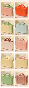 Boîte à maquillage miniature de 14 pouces avec logo personnalisé, vente en gros, boîte de toilette portable, légère, sac à cosmétiques, petit <span class=keywords><strong>bagage</strong></span> - Product Image 4