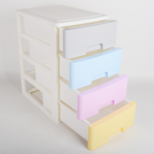 Bán Buôn Đầy Màu Sắc 4 Lớp Ngăn Kéo Nhựa Organizer Lưu Trữ <span class=keywords><strong>Box</strong></span> Với Giá Thấp - Product Image 3
