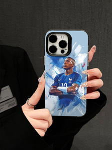 <span class=keywords><strong>Coque</strong></span> d'<span class=keywords><strong>iPhone</strong></span> avec impression artistique de stars du football français, <span class=keywords><strong>coque</strong></span> anti-chute en aquarelle pour les fans, <span class=keywords><strong>coque</strong></span> de téléphone personnalisée, <span class=keywords><strong>coque</strong></span> pour <span class=keywords><strong>iPhone</strong></span> 15 Pro Max - Product Image 6