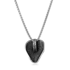 Yunnique – collier avec pendentif visage de fantôme en acier inoxydable, design de clown, chaîne de 60cm, bijoux à la mode - Product Image 3