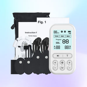 Masajeador corporal de doble canal unidad TENS equipo de fisioterapia estimulador TENS EMS estimulador muscular de pulso para aliviar el dolor - Product Image 1