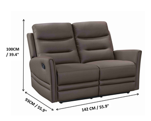 321 hiện đại Recliner sofa Set mở rộng khung gỗ đơn giản thoải mái chống xước PVC bọc recliners da tổng hợp - Product Image 4