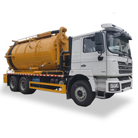 Camion-citerne d'aspiration des eaux usées et des excréments SHACMAN Diesel Manuel avec réservoir de 20 m, norme d'émission Euro 3
