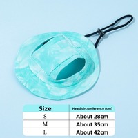 Chapeaux anti-étouffement pour chiens et chats avec oreilles visibles Accessoires de protection solaire de style pêcheur pour animaux de compagnie Cordons réglables