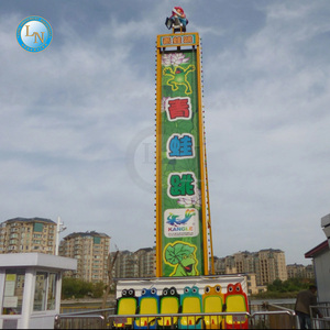 Parque Temático Paseos <span class=keywords><strong>Happy</strong></span> <span class=keywords><strong>Land</strong></span> Atracciones Niños Juegos eléctricos al aire libre Salto de rana Paseos Mini Drop Tower - Product Image 5