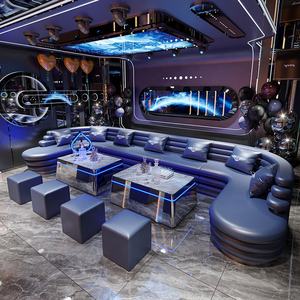 फास्ट फूड केटीवी नाइट क्लब बूथ नेतृत्व बार काउंटर टेबल अनुकूलित सोफे के लिए बार काउंटर टेबल अनुकूलित सोफा - Product Image 1