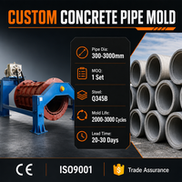 Équipement de fabrication de tuyaux de drainage en béton, moule pour tuyaux d'égout en béton, machine de fabrication de tuyaux préfabriqués, fournisseur en gros d'usine