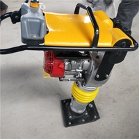 Pilonneuse thermique 7,5 CV 80 kg, compacteur à essence pour sable, argile, gravier dans les projets de remblaiement de canalisations