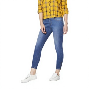 Pantalones de Mezclilla Tipo Lápiz para Mujer, Última Moda, Lavados, Transpirables, Casuales, de Algodón/Spandex, Alta Calidad, Diseño Personalizado - Product Image 3