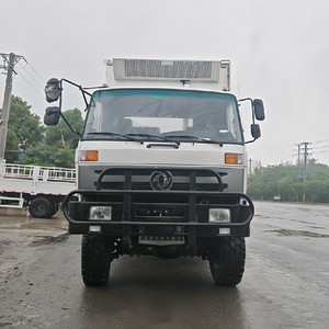 รถบรรทุกตู้เย็นติดเครื่องทำความเย็น Dongfeng 6x6 Awd สำหรับขนส่งเนื้อสัตว์และอาหารทะเลแบบแช่แข็ง ขนาด 15-20 ตัน - Product Image 4