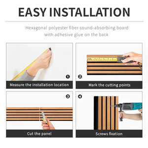 Nhà Máy Bán buôn tùy chỉnh 60*<span class=keywords><strong>60cm</strong></span> <span class=keywords><strong>PVC</strong></span> Veneer Acoustic bảng điều chỉnh 9mm 12mm dày đặc Dày Phong cách thiết kế hiện đại cho mở-kế hoạch văn phòng đã sẵn sàng - Product Image 3