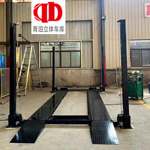 Lève-voiture hydraulique vertical à quatre poteaux personnalisé en usine, double vérin, déverrouillage manuel d'urgence, homologué CE, pour <span class=keywords><strong>garage</strong></span> - Product Image 2