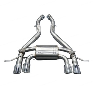 ท่อไอเสียหลังสแตนเลสพร้อมปลายท่อและหม้อพักไอเสียสำหรับ BMW M3 M4 G80 G82 G83 S58B30A 3.0T ปี 2021-2024 - Product Image 1