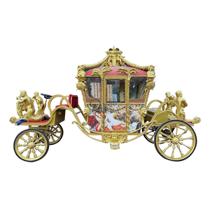 Chine Touristique Chariot à chevaux en acier Marathon Calèche touristique de luxe Calèche à cheval touristique - Product Image 2