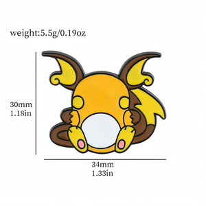 Yüksek kaliteli toplu Anime emaye Pin sevimli Elf Eevee yaka Pin özel logo yumuşak emaye pimleri - Product Image 6