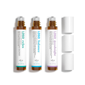Aceites Esenciales 100% Puros <span class=keywords><strong>de</strong></span> Extracción Vegetal <span class=keywords><strong>en</strong></span> Roll-On, Mezcla <span class=keywords><strong>de</strong></span> Aceites <span class=keywords><strong>de</strong></span> Menta, Lavanda y Eucalipto, Relajación Profunda, Alivio <span class=keywords><strong>del</strong></span> Estrés y <span class=keywords><strong>del</strong></span> Sueño - Product Image 1