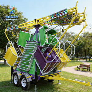 Manège mobile à chaise suspendue facile à installer, en acier et fibre de verre durables, pour l'extérieur, idéal pour les centres commerciaux - Product Image 2