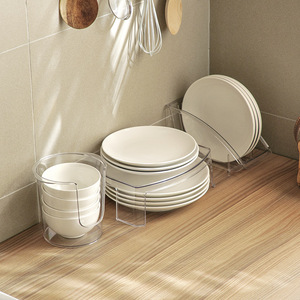 <b>Dish</b> Rack Square Desktop Plastic With <b>Stand</b> Multi Purpose No Installation Required - Product Image 4