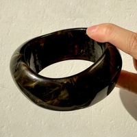 Bracelet manchette large en résine géométrique irrégulière tendance Luoyan pour femme, accessoires de mode, bijoux, cadeau