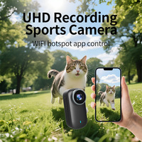 Cámara Corporal Mini 4K Ultra HD con Pantalla IPS, WiFi y Correa Magnética, Cámara para Mascotas, Cámara de Acción Tipo Pulgar