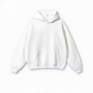 Sudadera con Capucha Extra Grande de Alta Calidad, 350 g/m², con Logotipo Personalizado, Lisa, Unisex, Negra, Gruesa, para Hombre - Product Image 1