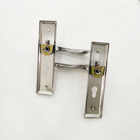 Poignée de porte en acier inoxydable 304, ensemble de serrure à mortaise, corps de serrure silencieux pour portes en bois d'intérieur
