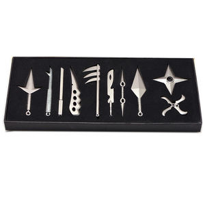 Juego de 10 Kunai de Metal de Anime <span class=keywords><strong>Hatake</strong></span> y Uchiha Itachi con Certificación CE, Accesorios de Cosplay con Embalaje en Caja - Product Image 2