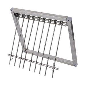 Puerta trampa de acero inoxidable para palomas, jaula de entrada con marco de alambre para palomares, puerta de nido con cortina para la captura de palomas de carreras, tallas S/L/XL - Product Image 3