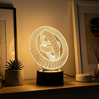 Lampe de chevet LED USB moderne et tendance pour chambre d'enfant, motif personnalisable, cadeau original