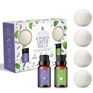 Boules de séchage en laine biologique de 7 cm pour le lavage du linge, produits les plus vendus en 2024, nouvelle tendance aux États-Unis, boules de séchage compostables, lot de 6 - Product Image 1