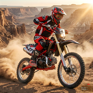 Motor Trail Terbaru 125cc Bensin 4-Tak Rangka Baja Motor Trail Bensin untuk Dewasa Off-Road Motocross Pit Bike Balap Motor - Product Image 6