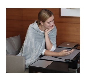 Flannel Fleece Sofa <strong>Blanket</strong> <strong>Heated</strong> <strong>Throw</strong> <strong>Electric</strong> Over <strong>Blanket</strong> Heating <strong>Blankets</strong> - Product Image 1