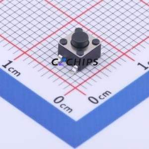 KH-4.5X4.5X3.8H-STM Tactile Switch SMD-4P,4.5x4.5mm Switch Single Pole Single Throw Round Button Vertical Mount 4.5mm - Product Image 1