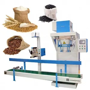 Fast Speed 25 Kg Open Mouth Bag Animal Feed Pellet Packing Machine With 1 Year Warranty