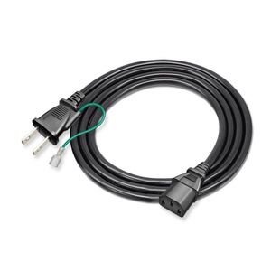 Câbles d'alimentation Euro 16A 250V IP11 IEC C13 Prise européenne Câble d'alimentation CA pour ordinateur <span class=keywords><strong>portable</strong></span> Lisseur de cheveux Gaine en cuivre PVC 0,5m - Product Image 1