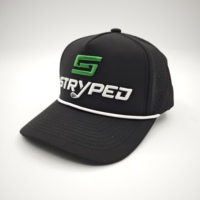 Vente en gros 5 Panneau Logo brodé Corde Golf Casquette de baseball Imperméable Découpé au laser Chapeau perforé Chapeau de papa de sport personnalisé