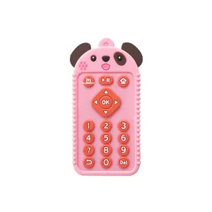 Mordedor de silicona de calidad alimentaria que calma el dolor de dentición y alivia el malestar <span class=keywords><strong>para</strong></span> bebés de 0 a 24 meses, juguete <span class=keywords><strong>para</strong></span> comer <span class=keywords><strong>para</strong></span> la dentición de los niños - Product Image 4