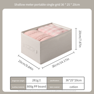 Kotak penyimpanan pakaian dalam, kotak penyimpanan pakaian dalam, kaus kaki, kotak penyimpanan pakaian dalam, Organizer pakaian dalam, logo kustom, dengan pegangan - Product Image 6