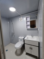 Toilettes mobiles compactes faciles à nettoyer, en panneaux sandwich, design moderne, écologiques, durables, portables, pour usage extérieur