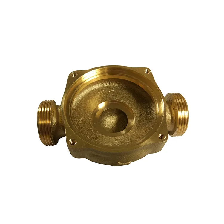Ventil teile Bronze Bearbeitungs teile Guter Preis für Messing Messing Pumpen körper Kupfer gussform CNC-Bearbeitung KINGCAST