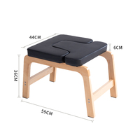Chaise de Yoga en bois de hêtre banc inversé entraînement d'exercice utilisation à domicile améliore la construction de flexibilité de force de relaxation