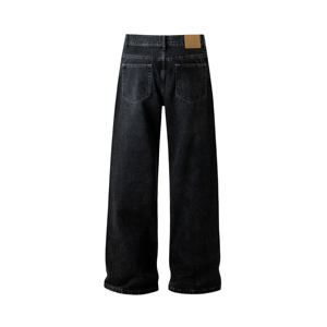 <span class=keywords><strong>Pantaloni</strong></span> <span class=keywords><strong>lunghi</strong></span> Jeans dritti da uomo di alta qualità stile Vintage lavati <span class=keywords><strong>pantaloni</strong></span> Jeans Casual a gamba dritta da uomo di alta qualità - Product Image 6