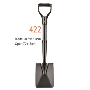 421 MINGHUI Spade de jardin <span class=keywords><strong>ronde</strong></span> robuste de qualité industrielle avec lame en acier, manche en bois et revêtement électrophoretique - Product Image 2