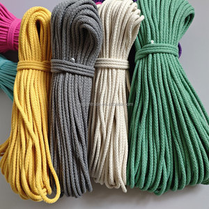 <span class=keywords><strong>Corde</strong></span> en <span class=keywords><strong>Coton</strong></span> Tressé Zigzag de 5,5 mm pour Couture de Panier, Fil Bohème pour Panier, <span class=keywords><strong>Corde</strong></span> Décorative pour Couture - Product Image 6