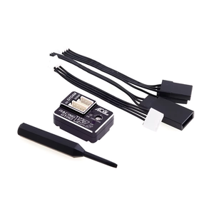 AGFRC GY04M V3.5 <span class=keywords><strong>Mini</strong></span> Gyroscope de direction en aluminium CNC, coque noire en métal, contrôle PWM PID, 3.7-8.4V 2S Lipo, haute stabilité - Product Image 4