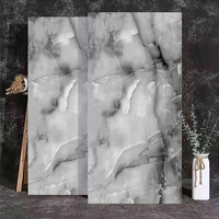 Dalles de carrelage en céramique et porcelaine gris marbre de luxe, polies et vitrifiées, design moderne pour sol de salle de bain brillant, maison et bureau