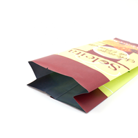 Sachet personnalisé imprimé de qualité alimentaire avec soufflet latéral et encoche de déchirement facile, résistant à l'humidité, haute barrière, emballage laminé pour biscuits